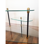 Table basse étagère tripode années 50