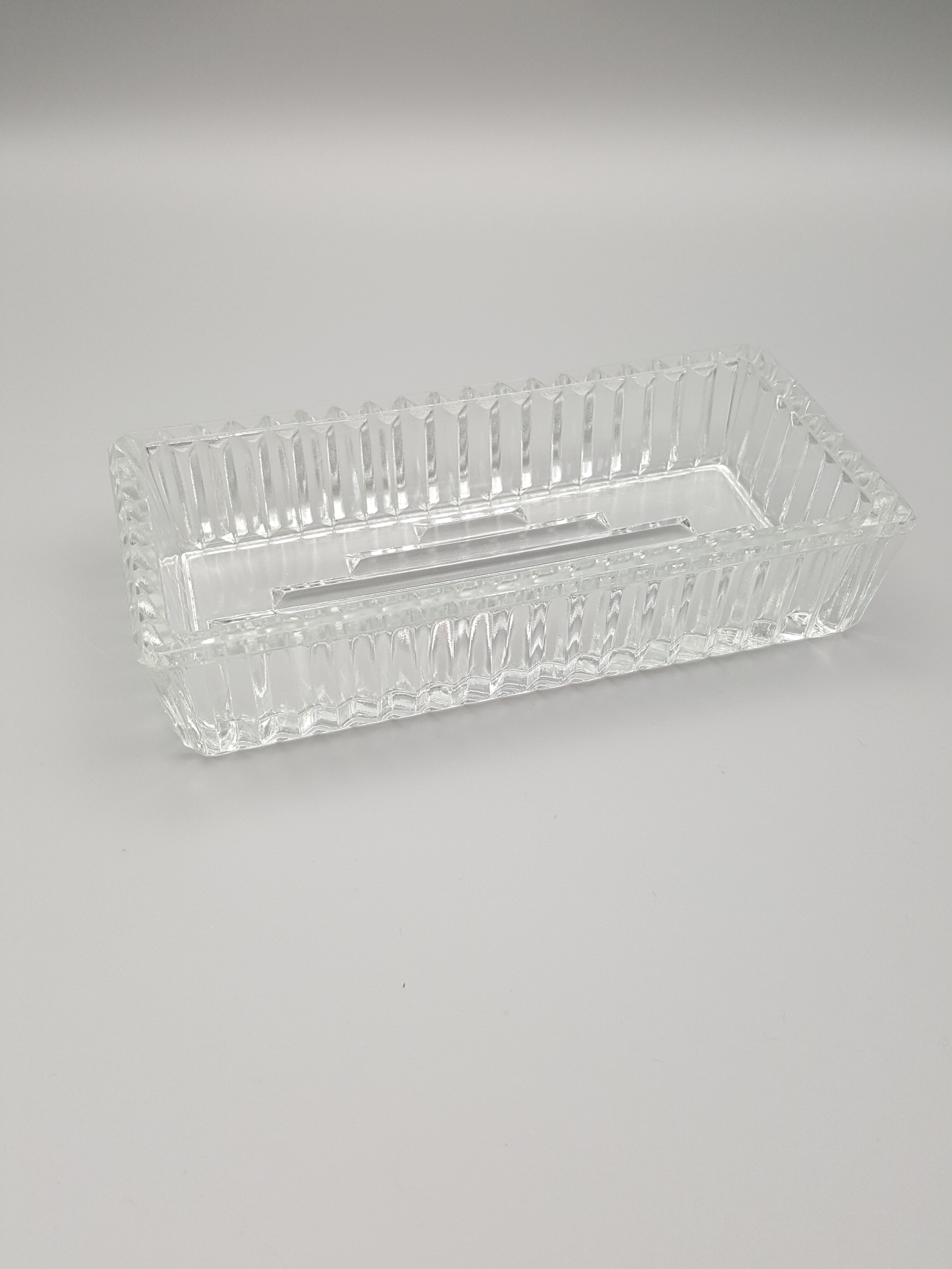 Wooden tray with glass ramekin handle servant aperitif appetizer vintage art deco appetizer