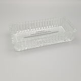 Wooden tray with glass ramekin handle servant aperitif appetizer vintage art deco appetizer