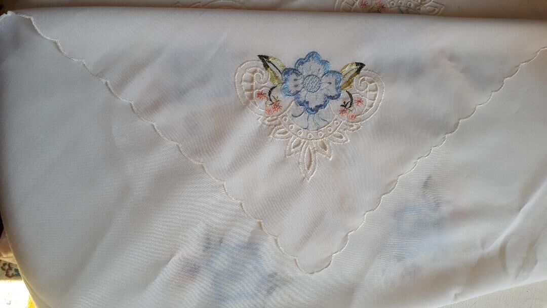 Embroidered tablecloth