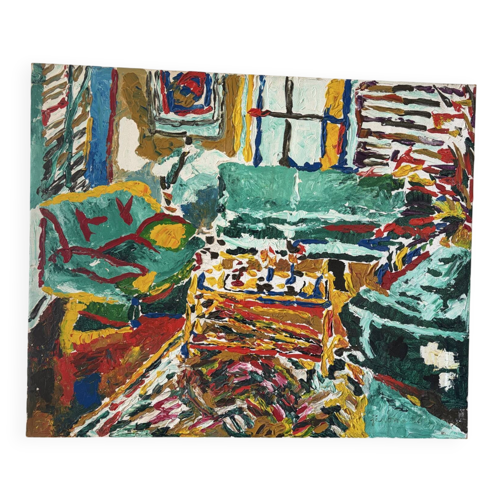 "Coin Salon" knife oil signed Jérôme Pezzillo 1992