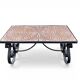 Vintage ceramic and wrought iron coffee table from around 1970.
