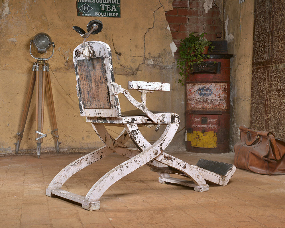 Wooden barber chair