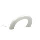 White Murano glass sculptural lamp, Barbini Italy 1970s