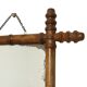 Antique Wooden Faux Bamboo Chinoiserie Mirror 44x39cm