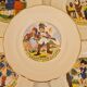 Dessert plates nursery rhymes of digoin and sarreguemine