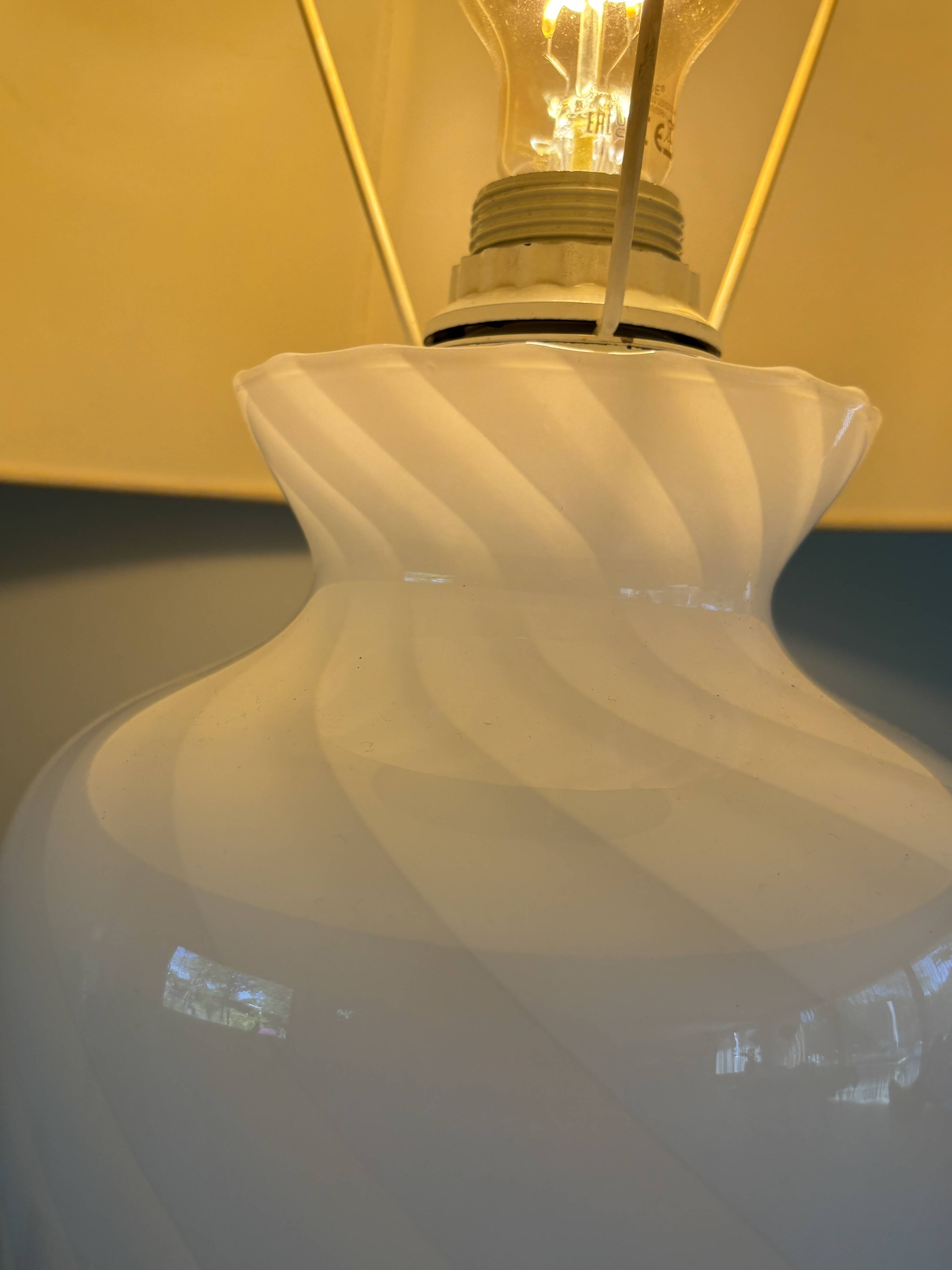 Vintage table lamp Murano glass design