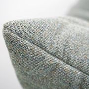 Togo set of armchair and pouf in melange tweed