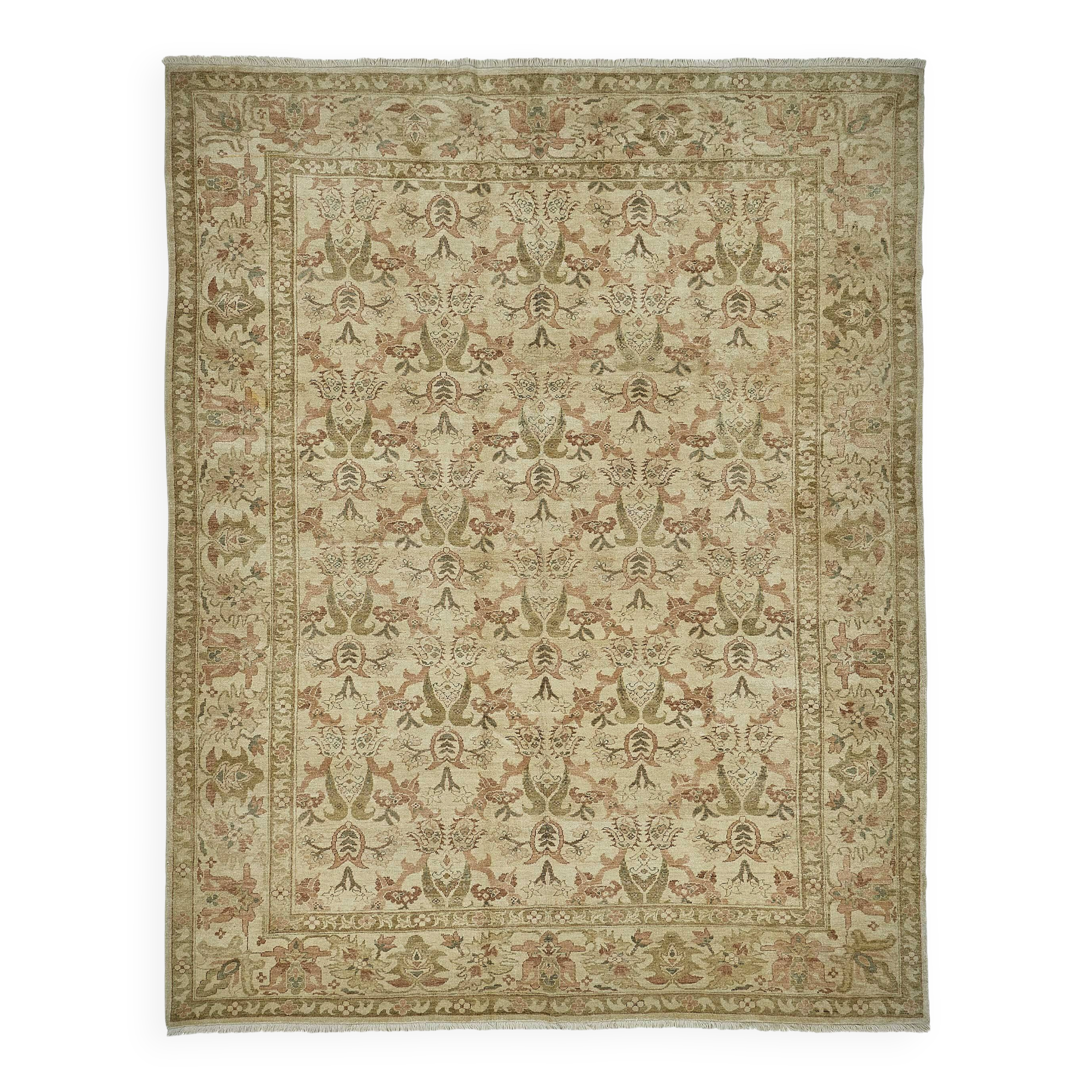 Turkish Handknotted Wool Oushak Rug 285 cm x 357 cm