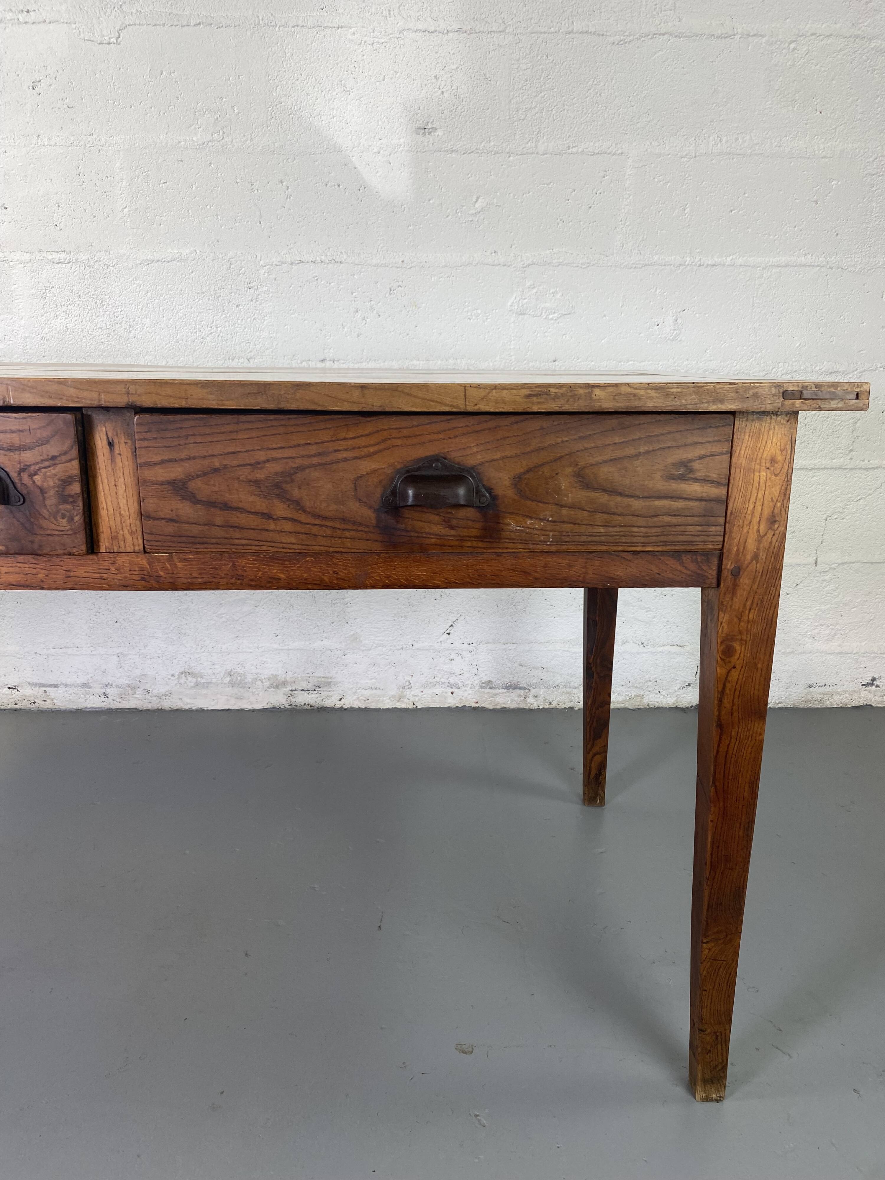 Table de Ferme Vintage en Bois Massif