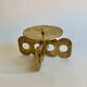 Brutalist bronze candleholder, 1970s