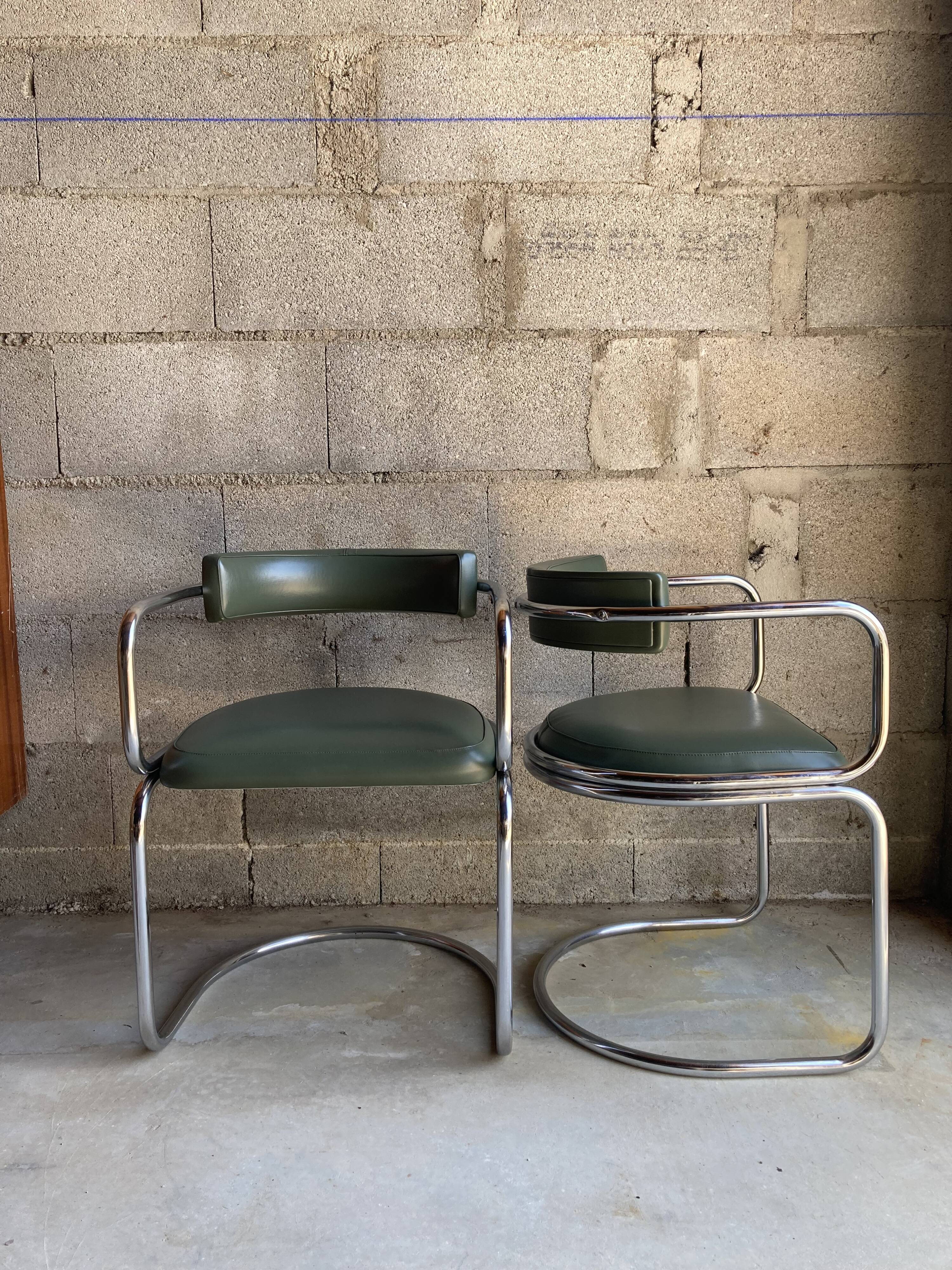 Fauteuils tubulaire vintage