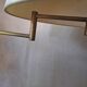 Walter von Nessen brass swivel-arm floor lamp with uplight, 1960s