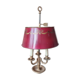 Louis XVI-style solid bronze hot water bottle lamp with three lights