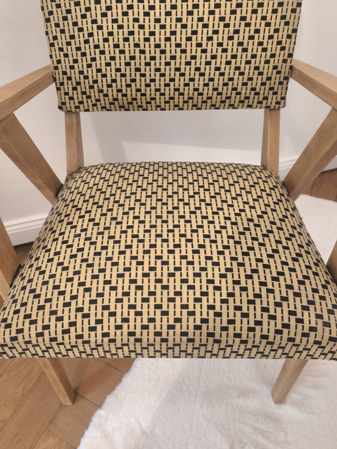 Paire de fauteuils bridge vintage 1950