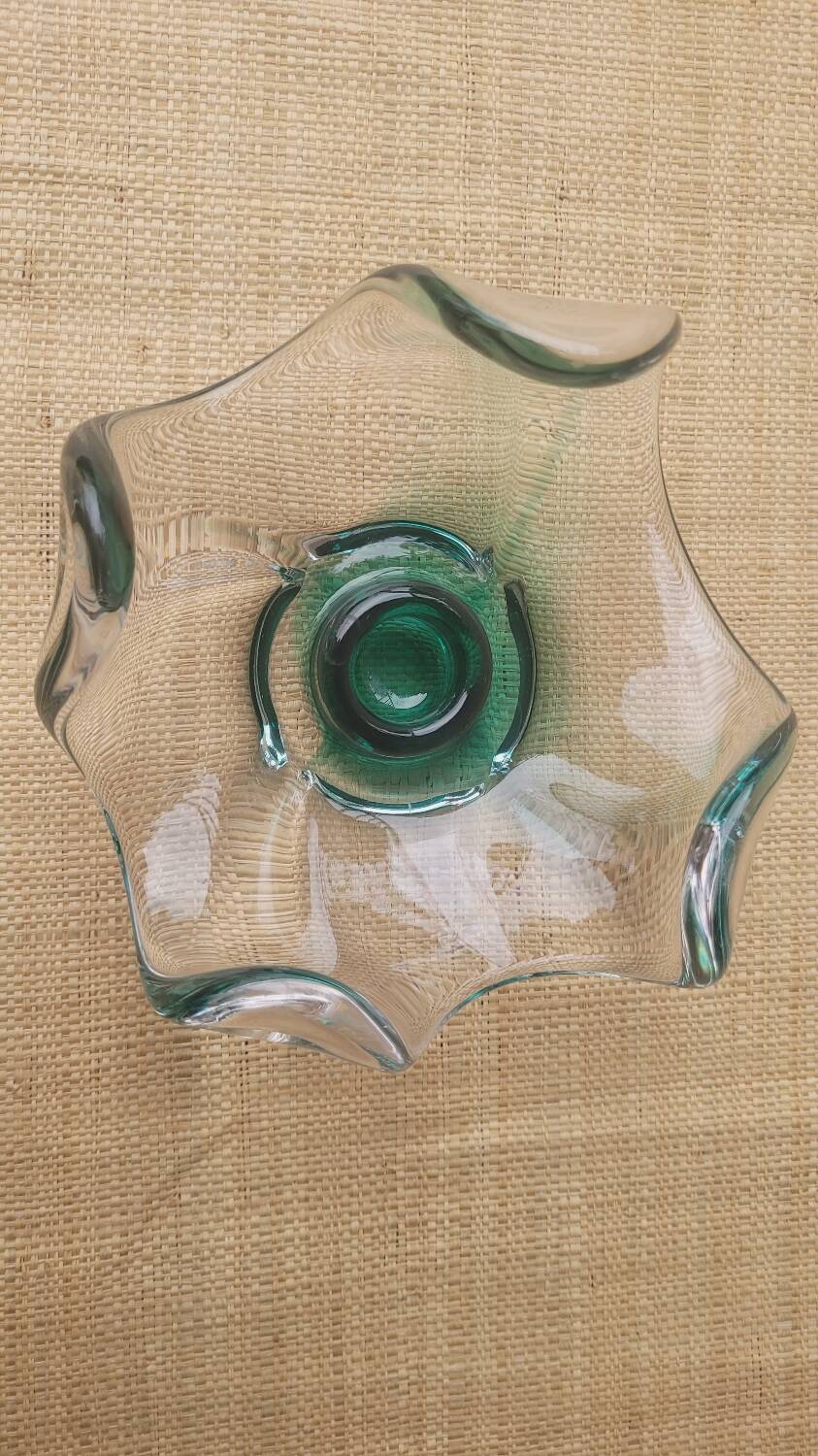 Italian glass candle holder