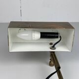 Brass Bauhaus Art Deco architectural Marcel Breuer style desk or table lamp