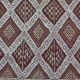 Brown margoum rug hand-woven in natural wool