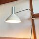 Mid-century minimalist Swiss table lamp with a clamp by Rosemarie and Rico Baltensweiler for Baltensweiler, 1950s.
