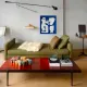 Canvas painting "Happy men" off-white