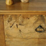 Louis Phillipe style chest of drawers in light walnut 20th century