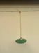 Pendant light indust enameled sheet metal vintage old farmhouse green and white