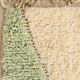 Green handmade decorative rug size 150 x 150 cm