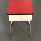 Tabouret coffre formica rouge