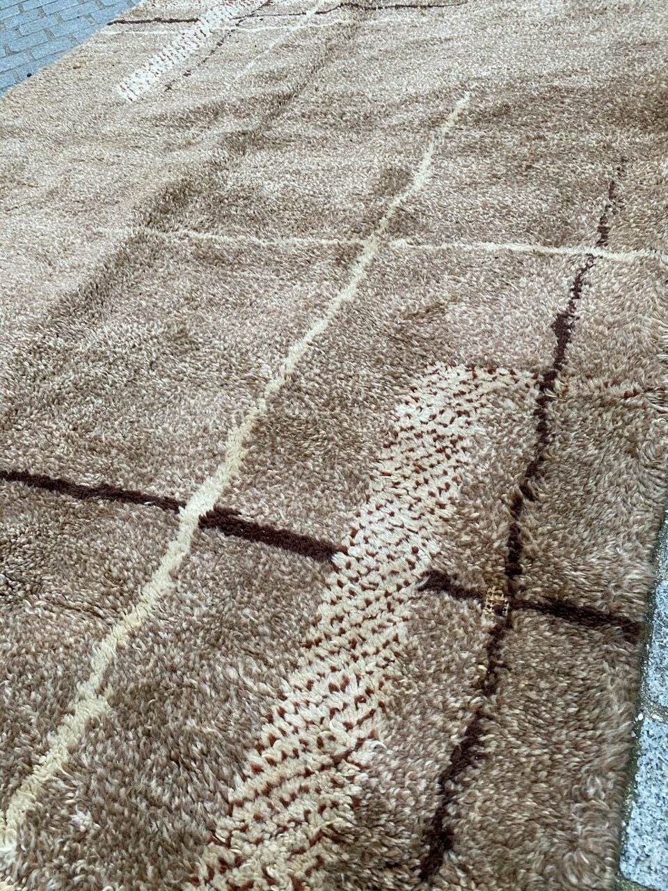 Art deco antique handmade carpet 140x200 cm