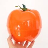 Orange tomato ice bucket, vintage