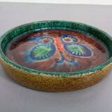 Majolica Butterfly Ceramic Bowl, 1960s