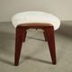 Vintage Teak "Scoop" chair with ottoman by R.Huber & Co