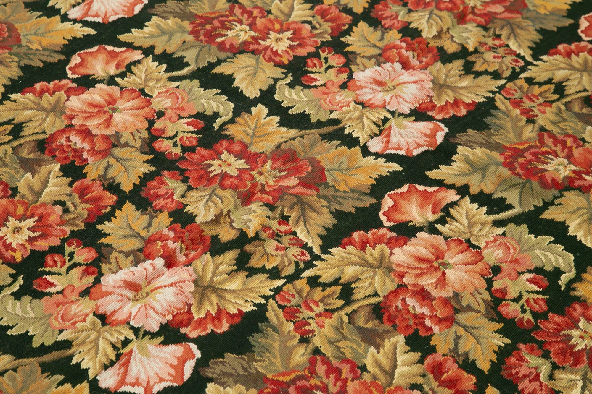 Handmade Vintage Flatweave Needlepoint Kilim 183 cm x 278 cm
