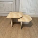 Tables gigognes en travertin, Italie, 1980