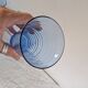 Long blue gradient drink glass – fine glass – 1970s