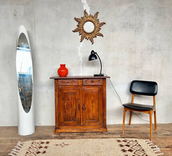 Buffet parisien vintage en bois massif