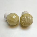 Beige Art Deco plafonnière van Thabur, 1940’s