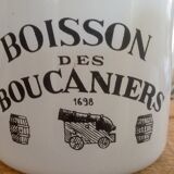 Set of 2 mugs metal enamelled 50s