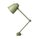 Industrial midcentury table lamp in green, 1960s
