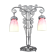 Important Wrought Iron Double-Headed Lamp by Schneider, Art Deco, c. 1920