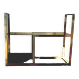 Artelano smoked glass and steel shelf