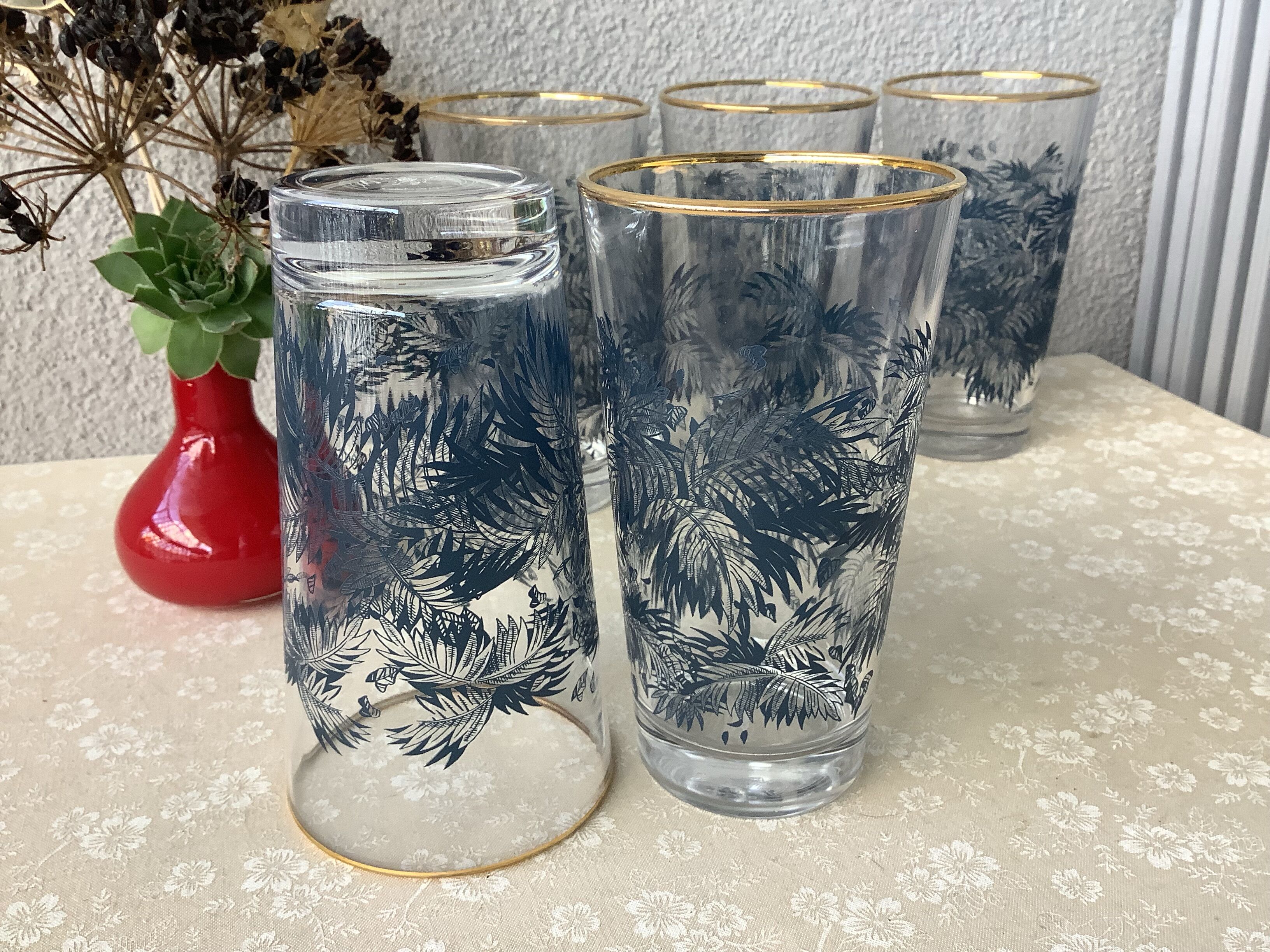 Exotic Bacardi Rum Cocktail Glasses