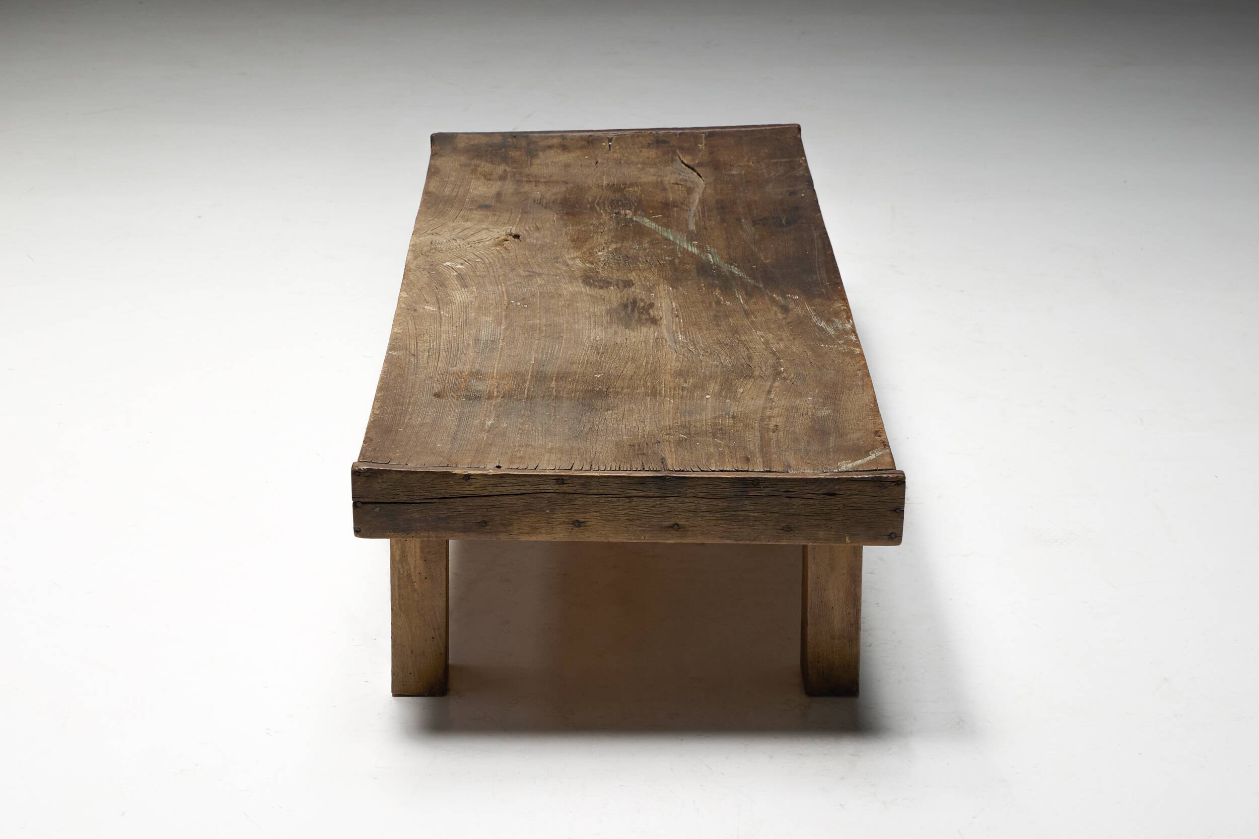 Low Farmhouse Coffee Table, France, Late 19th Century