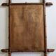 Grand miroir ancien en bois tourné style bambou, fin XIXe, 58 x 45 cm