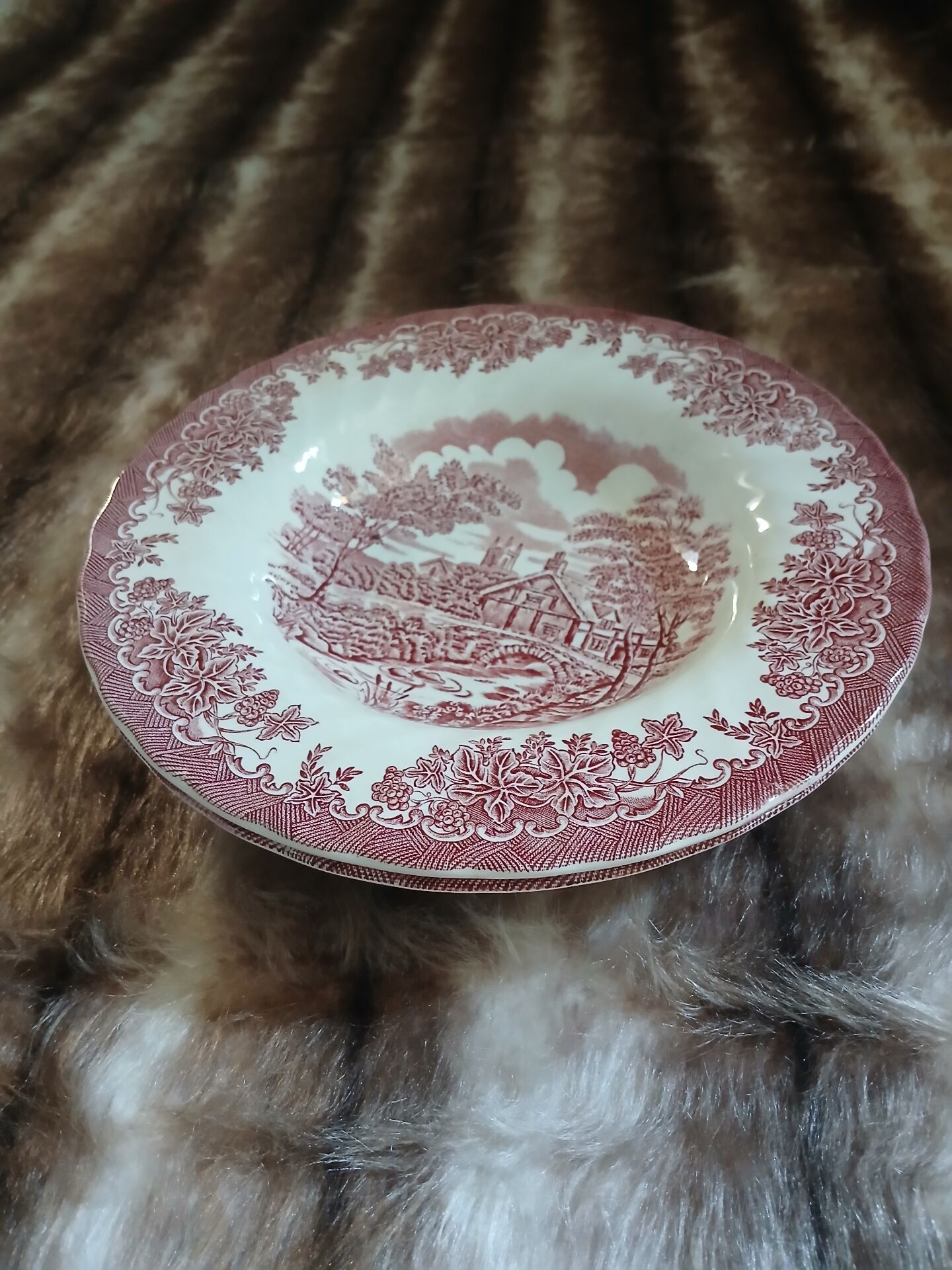 2 English Myott deep plates