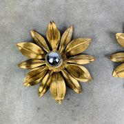 Pair of gilded Florentine wall sconces by SEP Light Firenze, Italy.