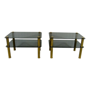 set de 2 cuivres & verre