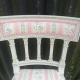 Series of 4 patinated Louis XVI style chairs