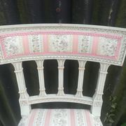 Series of 4 patinated Louis XVI style chairs
