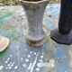 Lot of 6 Cast Iron Vases from 1900 from Charleville-Mézières